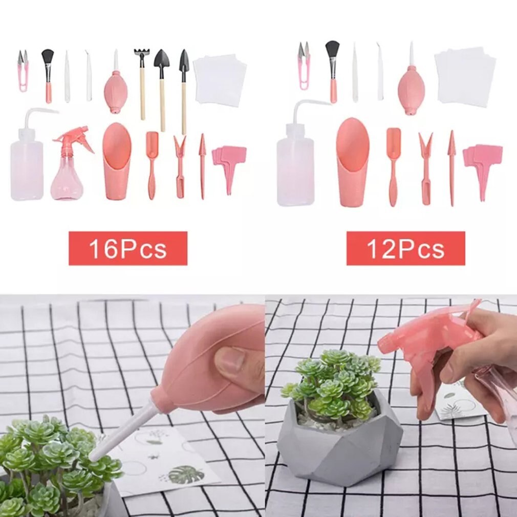 12-16PCS Combination Of Tools For Growing Succulent Plants Transplanting Tool Set Loosening Soil Supplies Gardening Hand Tool