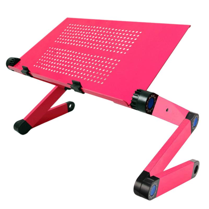 Aluminiumslegering foldebord bærbart skrivebord bærbart justerbart notesbogsstativ til sengesofa laptop bord hjemmekontor computerbord