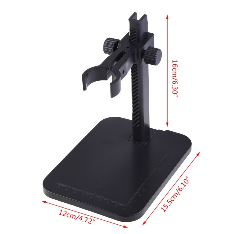 Aluminium Universal Adjustable Base Stand Holder Desktop Support Bracket USB Digital Microscope Endoscope 85AC