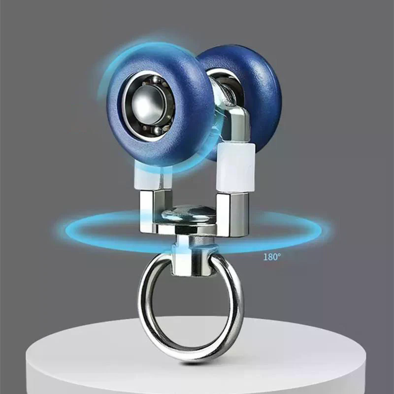 4 Stuks Gordijn Track Rollers Twin Wielen Dragers Mute Wielen Draperie Rail Sliding Zweefvliegtuig Voor Windows Douchegordijn Accessoires