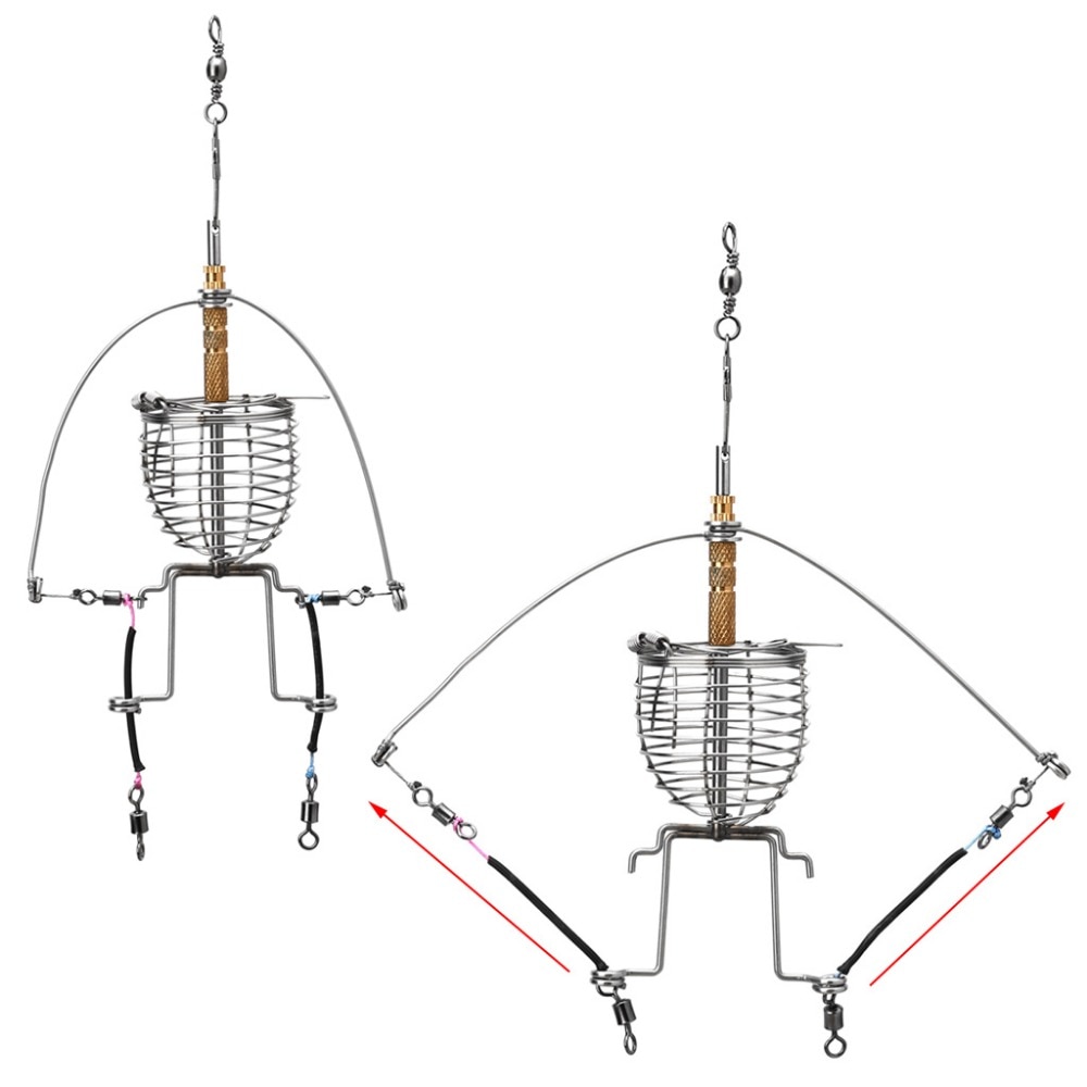 Multi-function automatic fishing gear, lazy alarm, fishing tackle hook. Double pesca hook automatic fishing launcher.