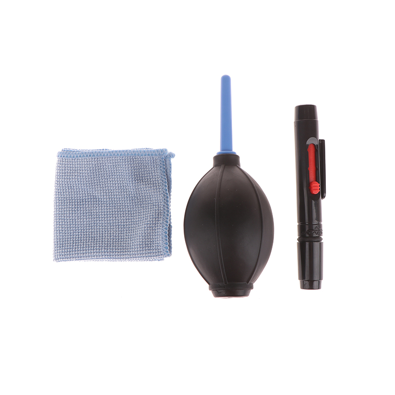 Lente DSLR profissional Kit de Limpeza, Câmera Digital Ferramenta de Limpeza, Lente Sensor, DIY Acessórios, 3 em 1, 1 Conjunto
