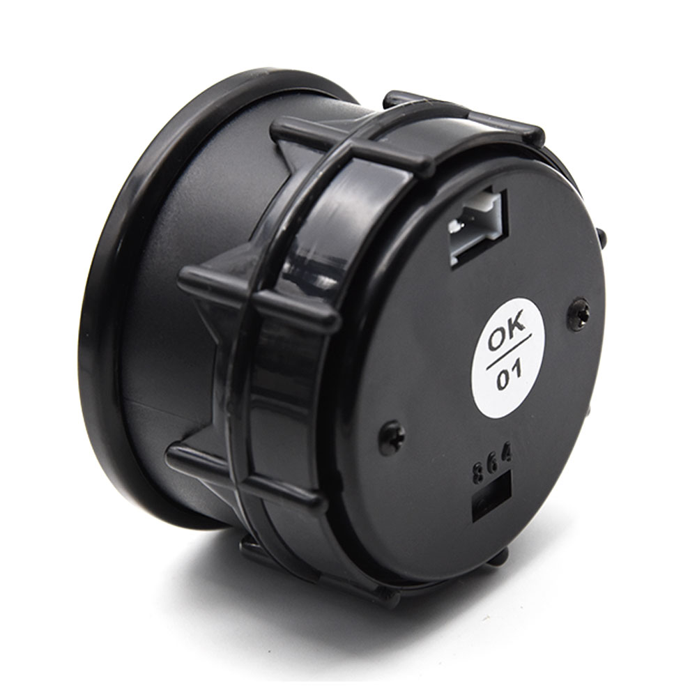 Para coche de gasolina 12V 52mm medidor de coche Universal Auto temperatura de agua temperatura de aceite prensa de aceite medidor de voltios de combustible con Sensor soporte negro