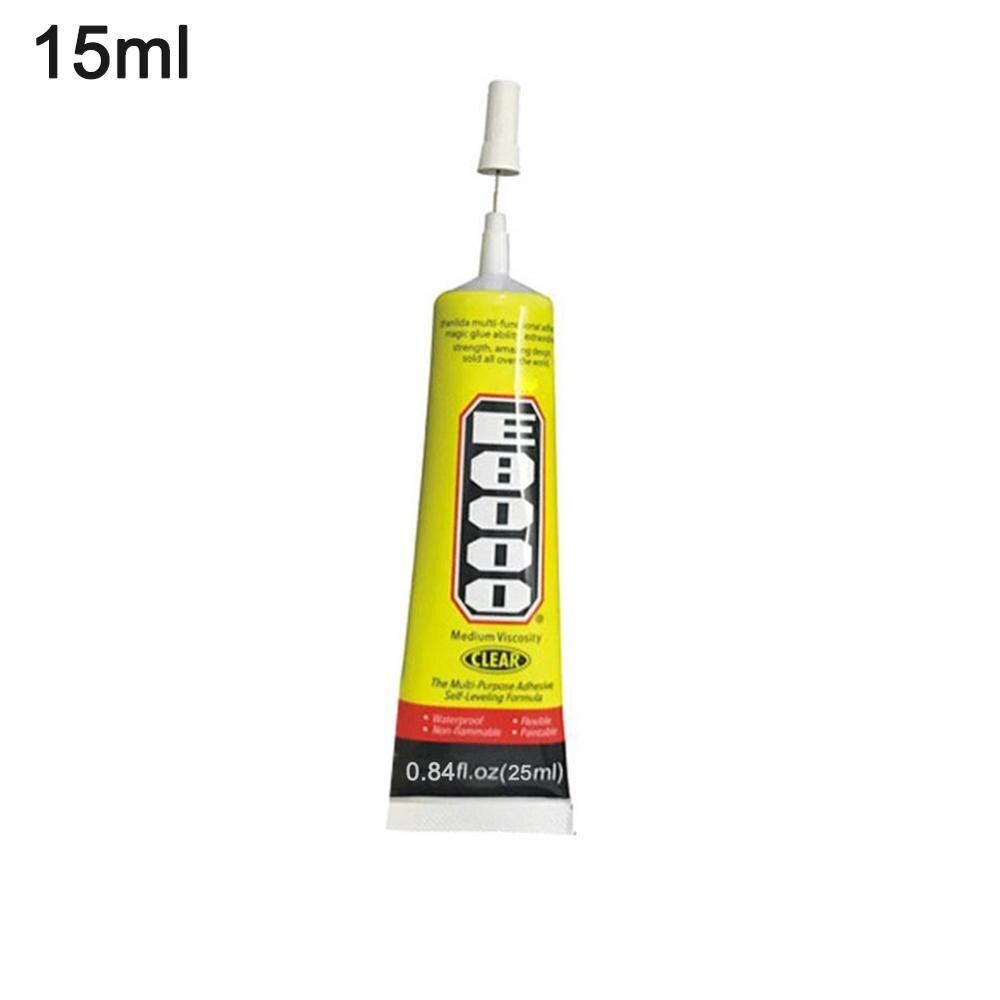 15Ml E8000 Sterke Vloeibare Lijm Kleding Stof Clear Telefoon Lijm Screen Briefpapier Instant Sieraden Oortelefoon Lederen U3N6: 15ml