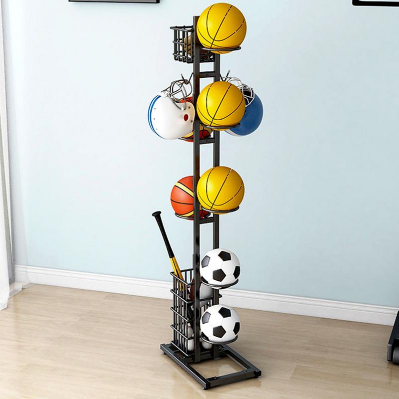 Ball Lagerung Gestell Basketball Ball Organizer Lagerung Stehen Vertikale Anzeige-ständer Basketball Organizer Gestell Für FußBall Und