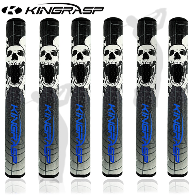 KINGRASP golf grips 3.0 putter grip golf club grips PU+EVA cool skull spider web have 4 colors by light your choice