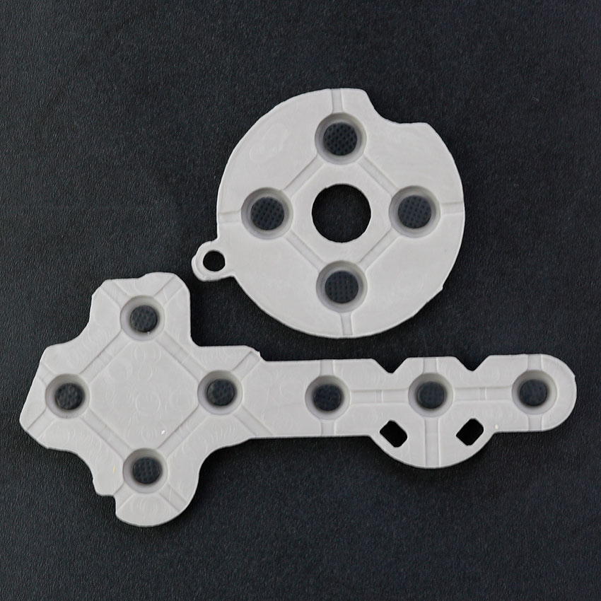 Cltgxdd 1 Set Game Console Reparatie Onderdelen Geleidende Siliconen Pads Voor Gb Gba Sp Gbc Ndsl Ps4 3ds Ps3 Xbox 360 Ndsi Soft Pads: duidelijke