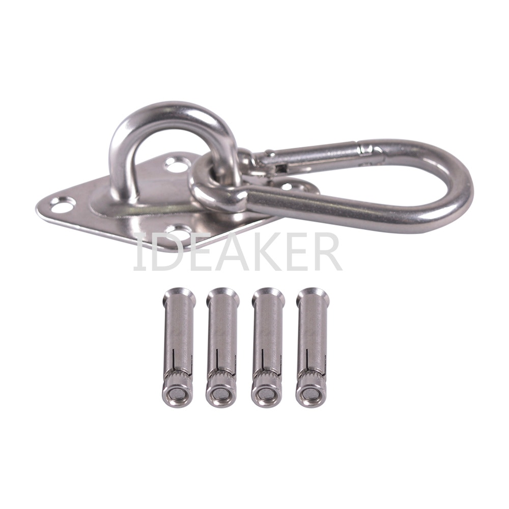 2PCS Sun Shade Sail Stainless Steel Hardware Kit Heavy Duty for M12 Triangle Sun Shade Sail