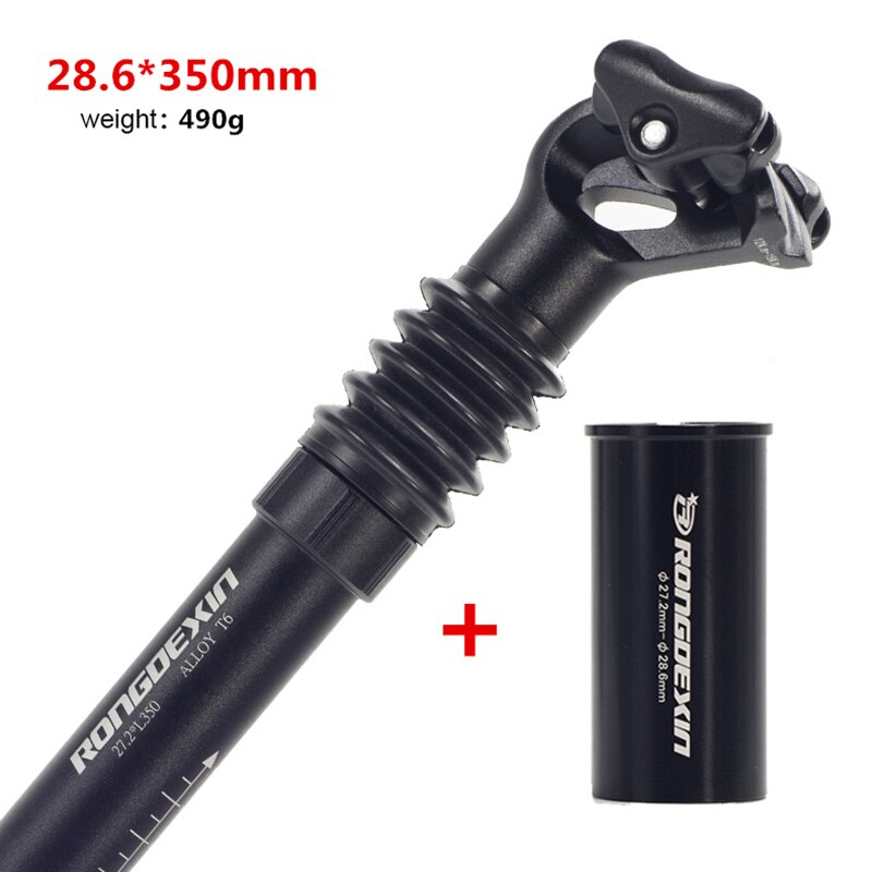 Amortisseur hydraulique de vélo vtt, tige de selle, Tube anti-choc en aluminium avec cale Adptper