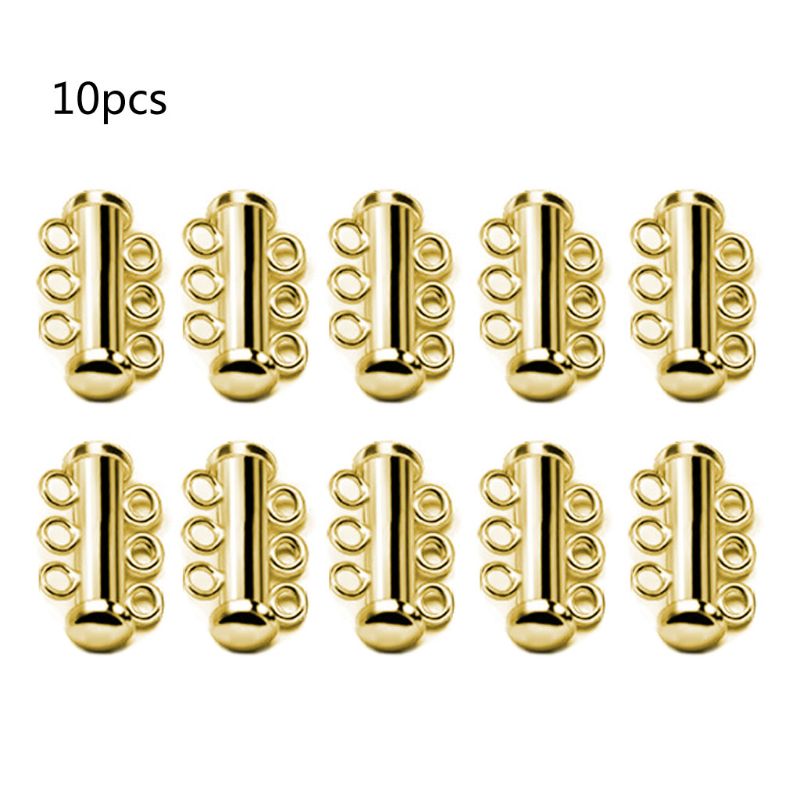 10Pcs Layered Armband Halsketten Rutsche Starke Magnetische Haken Rohre Schloss Rhodium Überzogene Schnalle Haken Schmuck Erkenntnisse: GD-3