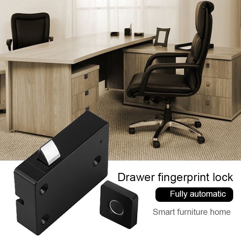 Home Drawer Fingerprint Lock Automatic Smart Furniture 360 Semiconductor Fingerprint Recognition WIth Lock Buckle