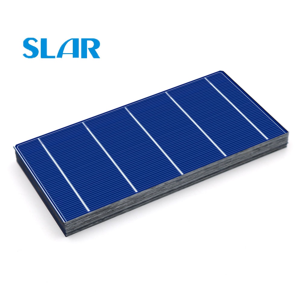 Células solares policristalinas 40/50/100 Uds 2,4 W 4.28A 156x78mm grado barato A PV DIY Panel Solar fotovoltaico C60