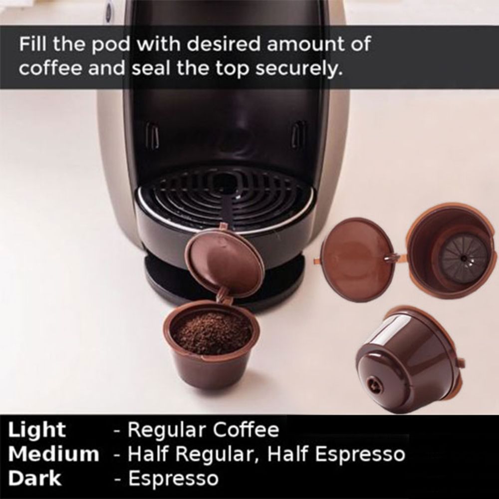 5 cápsulas de café reutilizables, accesorios para 5 cápsulas de café reutilizables, accesorios para