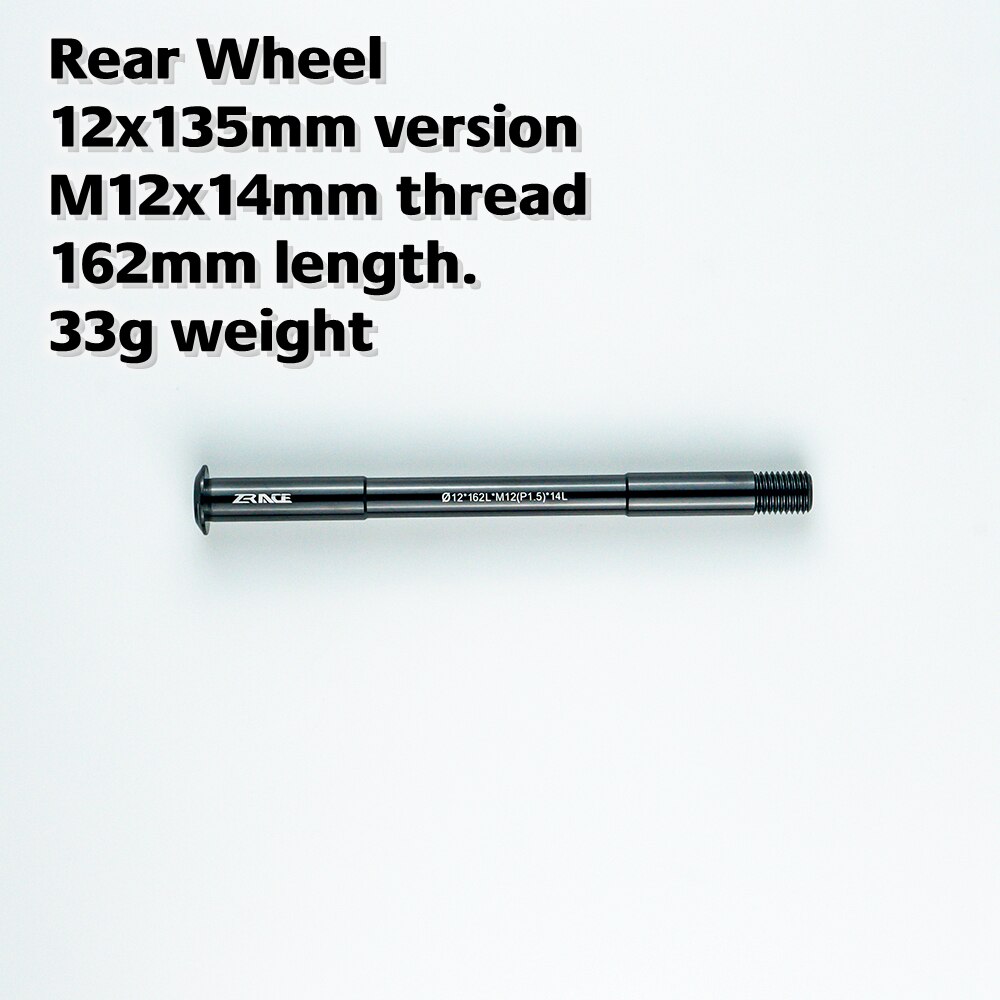 ZRACE-buje de bicicleta de carretera, eje pasante para rueda delantera/trasera, 12x100 / 12x135, marco de carretera de fibra de carbono Compatible: Rear 12x162