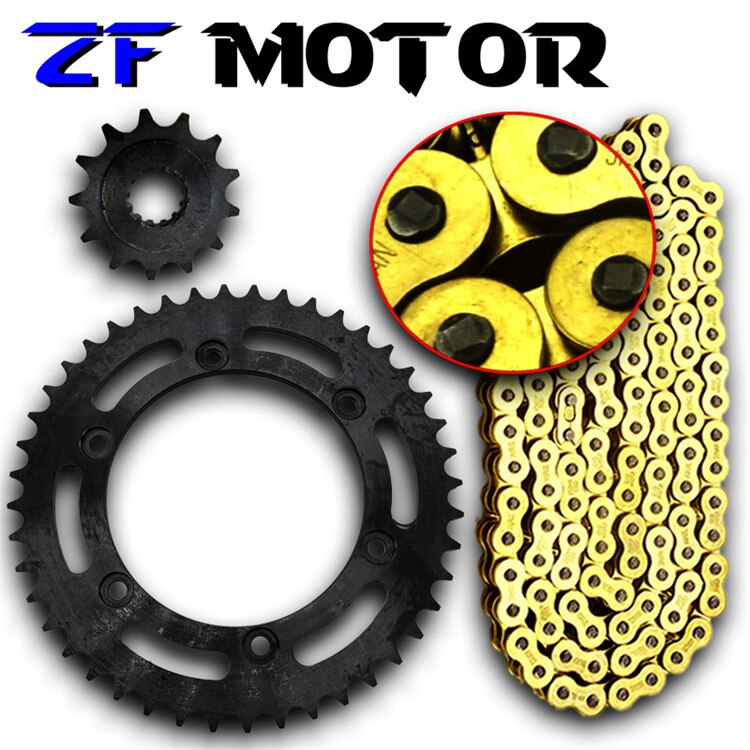A Set Accessories O Ring Chain Add Gear Sprocket Chain Disc Wheel Kit For Honda CBR250RR MC22 CBR250 1990--1998 VTR250 90-98: 520 Chain Sets