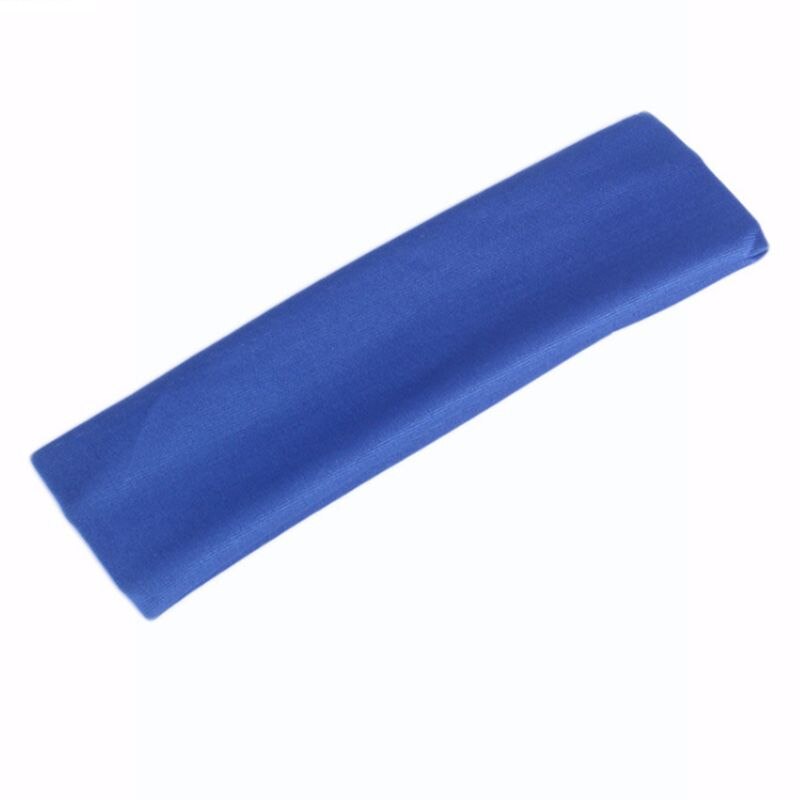 Sport Hoofdband Stretchy Zweetbandjes Workout Hoofdbanden Voor Hardlopen, Training, Yoga: Deep Blue