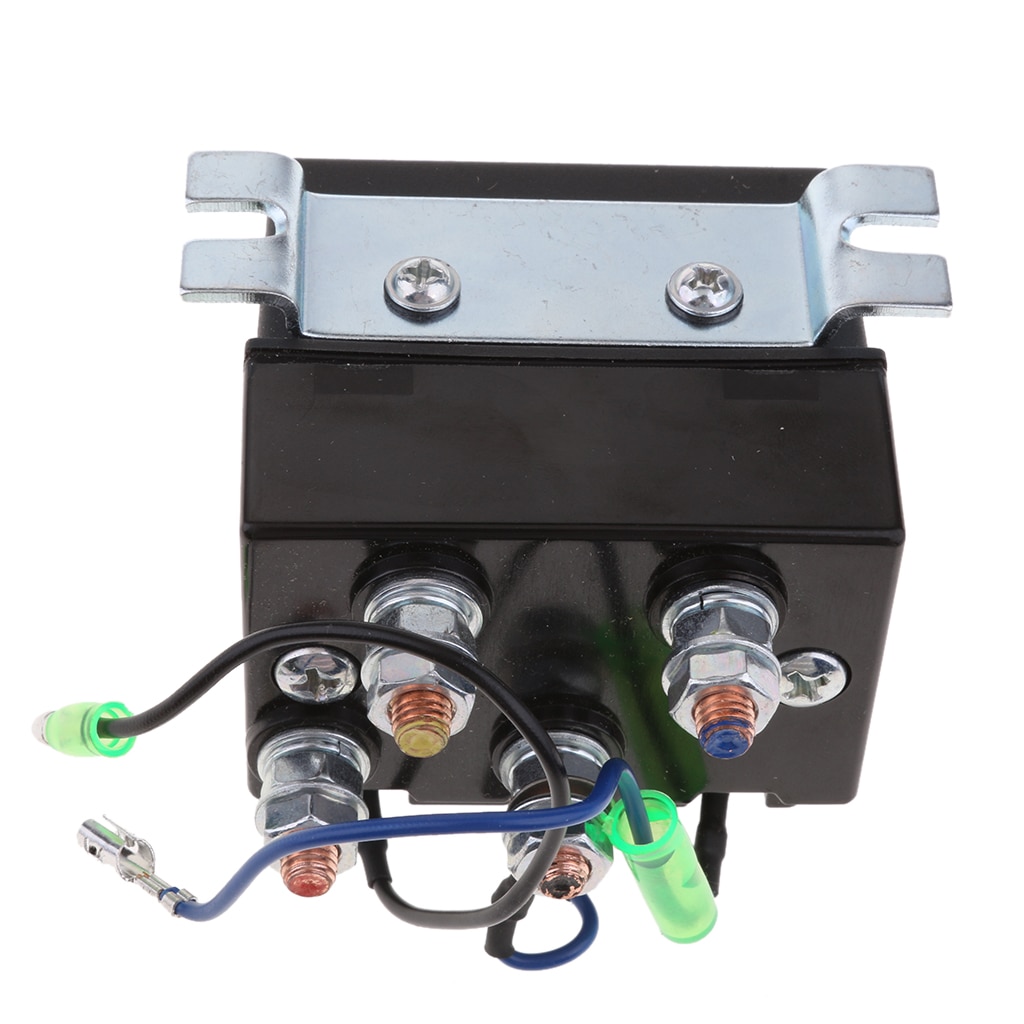 Cabrestante de 12V de CC de alta resistencia, relé de solenoide de marcha atrás, Contactor 200A ATV, cabrestante de camión, interruptor de pulgar basculante