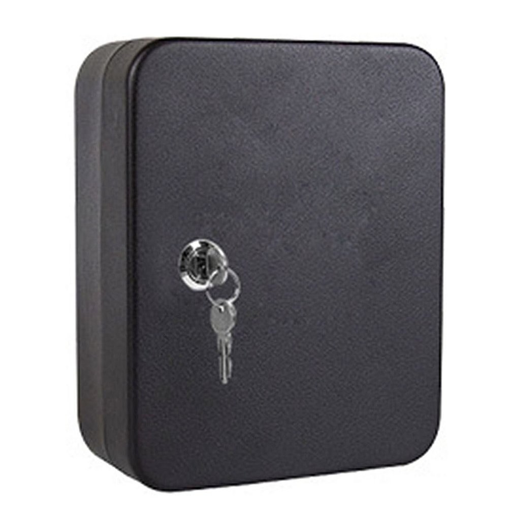 Nøgleboks husstandsvægmonteret adgangskode nøgleskab opbevaringsboks styringsboks vægmonteret bilnøgleboks: 20 cifre sort sort