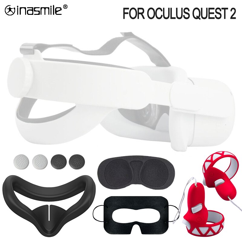 Couvercle de poignée pour Oculus Quest 2, protection faciale de remplacement, en Silicone, accessoires pour Oculus Quest2 VR