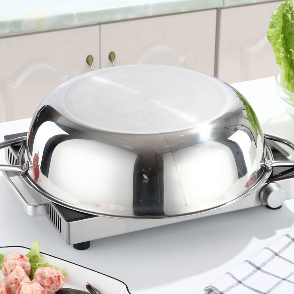 Stainless Steel Pot hotpot Induction Cooker Gas Stove Compatible Pot Home Kitchen Cookware Soup Cooking Pot Twin Divided