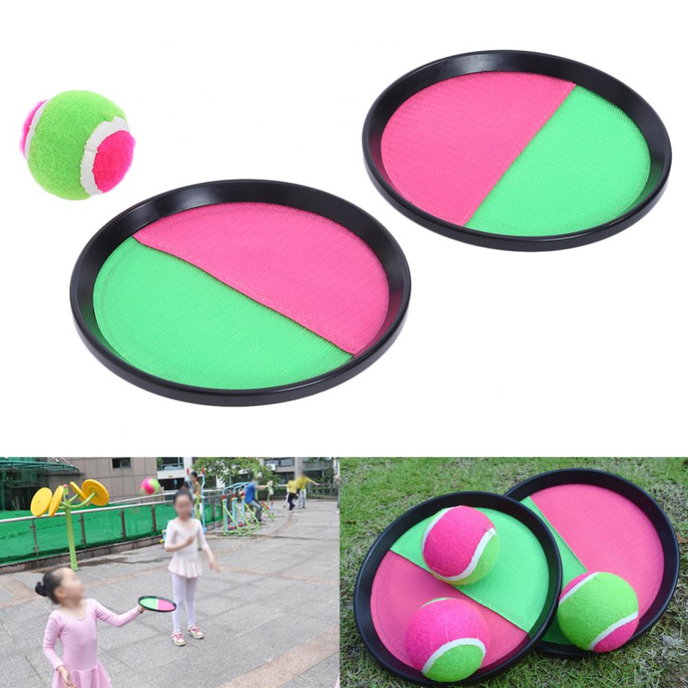 1 Set Target Ball Chuck Parent-child Kindergarten Children Hand Throwing Stick Sticky Ball Catch Outdoor Sports Beach Game Toys