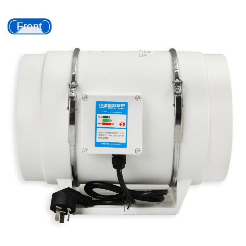 4 inch 220V Exhaust Fan Home Silent Inline Pipe Duct Fan Bathroom Extractor Ventilation Kitchen Toilet Wall Air Clean Ventilator