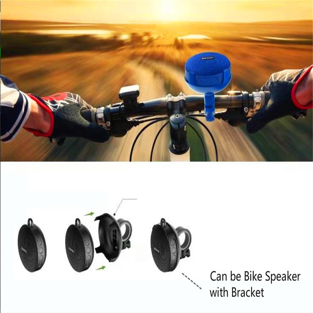 Altavoz bluetooth portátil para bicicleta al aire libre con ventosa, altavoz de ducha impermeable, llamada manos libres IPX7