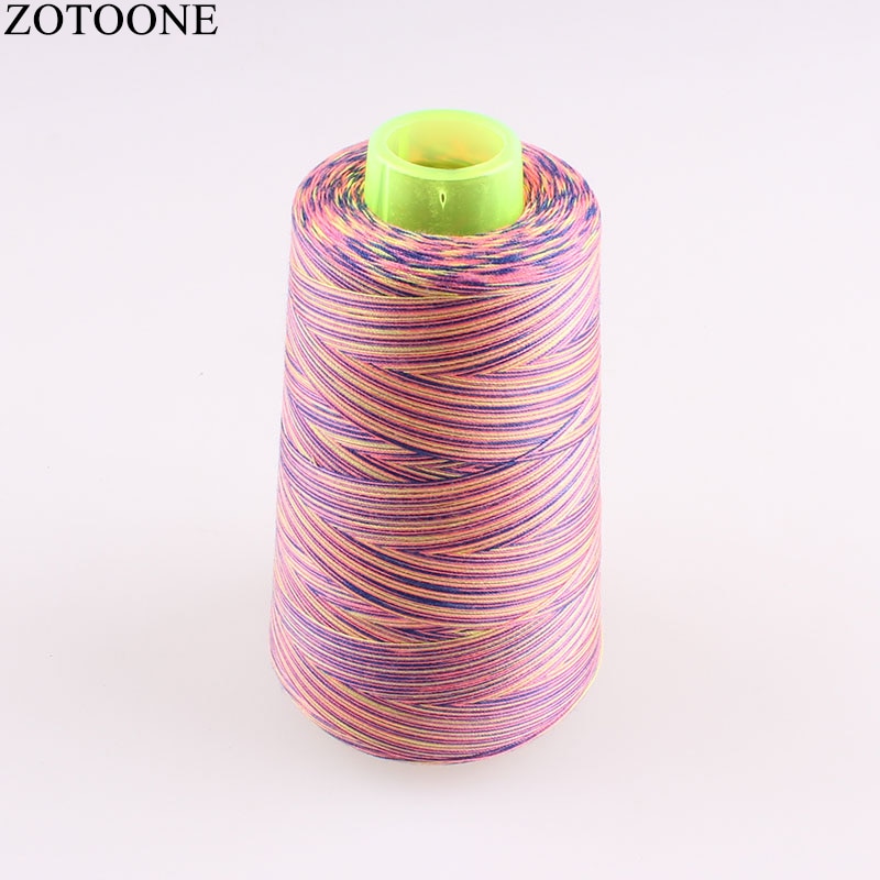 Zotoone 3000y 40s/2 spole 100%  polyester sytråd farverige broderilinjer tråde jeans til syning af lår maskegarn c