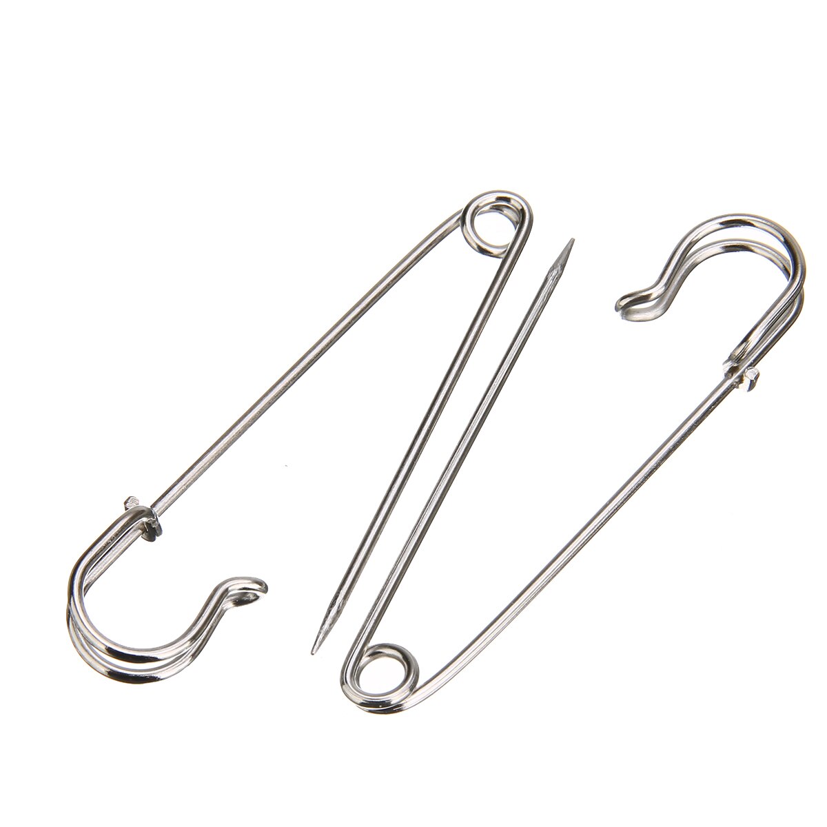 12pc Grote Veiligheidsspeld Broche Rvs Grote Jumbo Veiligheidsspeld Silver Naaien Naald voor Maken Bruidsboeket broche DIY