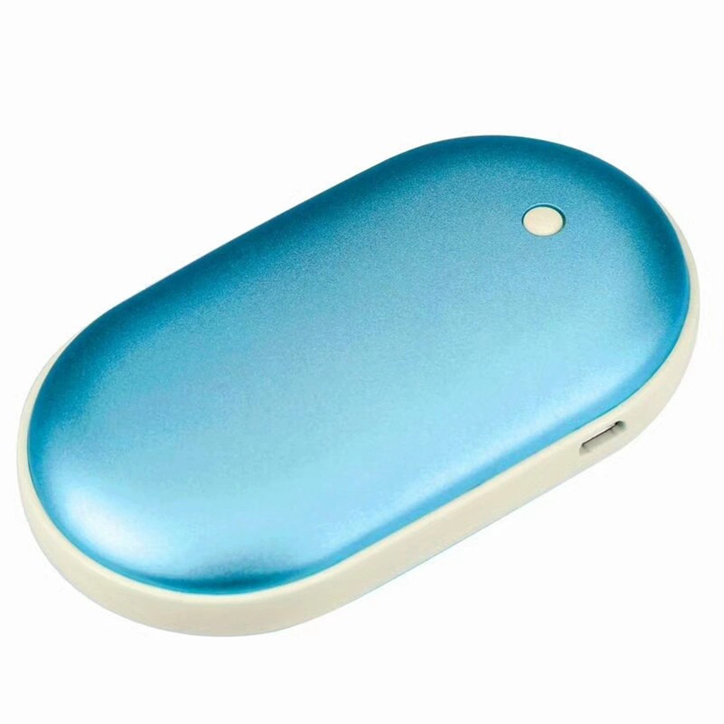 Trebladig uppladdningsbar usb-handvärmare 5200 mah elektronisk bärbar direktuppvärmning 2 timmars snabbladdning upp  to 10 timmar värme  f1