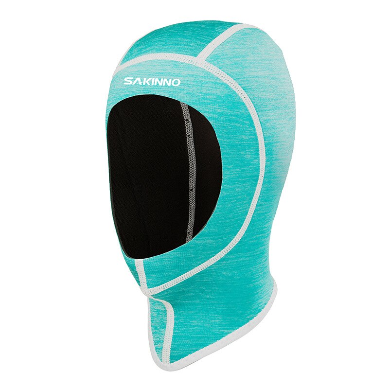 2MM Neopren Tauchen Kopfbedeckungen Männer Frauen UV-beständig Sonne-nachweisen Maske Surfen Schnorcheln Kappe Winter Thermische Haube Hütte Schwimmen Kappe: Himmel Blau