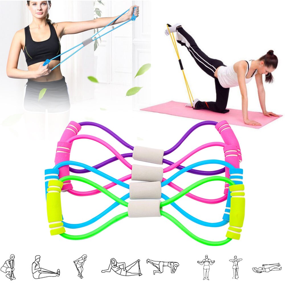 Yoga Home Exercise Back Chest Shoulder Arm Elastic Rope Expansion Fitness Equipment Developer Rubber LOOP Latex Resistance Band