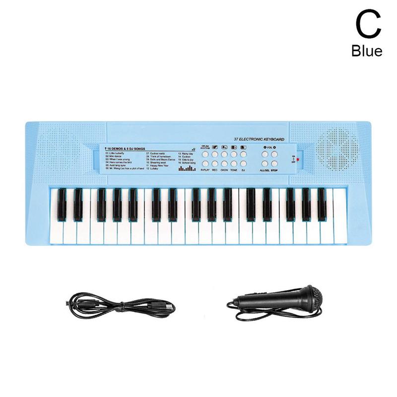 37 Keys Electronic Keyboard Piano Digital Music Key Board Electric Piano Children Musical Enlightenment For Beginners: C