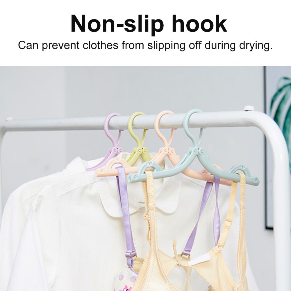 2Pcs Kleerhangers Opvouwbare Doek Opslag Hanger Multifunctionele Droogrek Lichtgewicht Home Reizen Gebruik Hanger