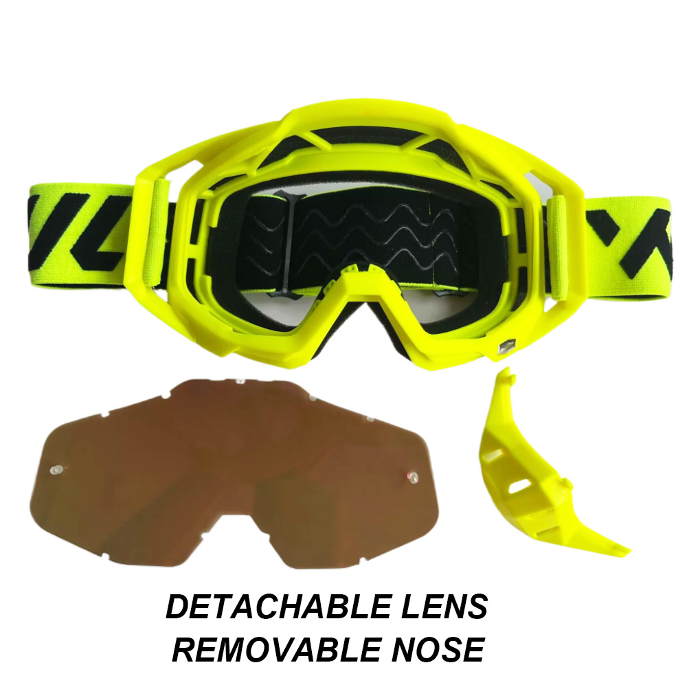 WJL Motocross-Brille, Motorrad-Sonnenbrille, Herren, MTB, ATV, Maske, winddichter Schutz, Skifahren, Radfahren, Rennen, Offroad-Brille