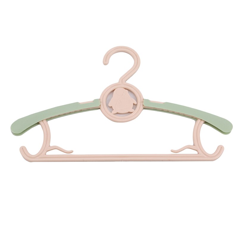 5Pcs/Telescopische Baby Hangers Thuis Multifunctionele Leuke Hangers Bundel Pp Materiaal Kinderen Hangers: green