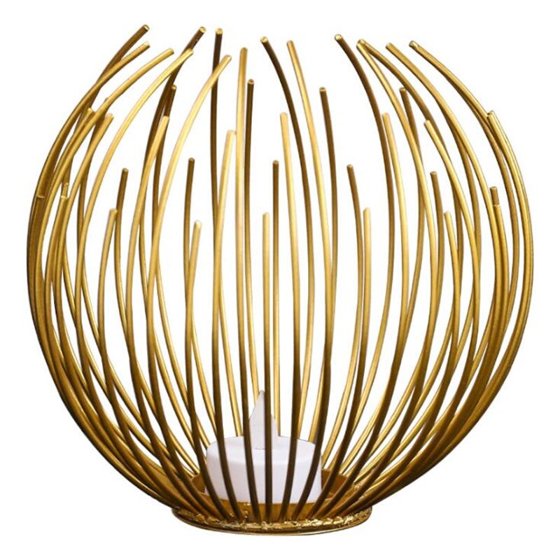 Scandinavische kaarsenhouder, geometrische metalen romantische tafeldecoratie, foto-accessoires, kaarsenhouder, kamerdecoratie, huisdecoratie