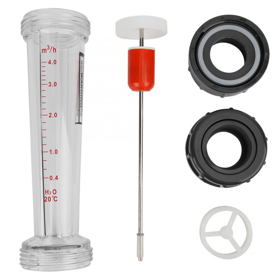 1 pcs LZS-32(D) Plastic Tube Type Liquid Flowmeter Waterflow Measuring Tool 0.4-4m³/H Range Liquid Measuring Instrument