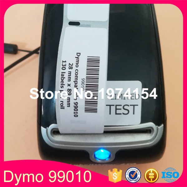 12 Rolls Dymo Compatibel 99010 Label 28mm * 89mm 130 Stks/Roll Compatibel voor LabelWriter 400 450 450 Turbo Printer SLP 440 450