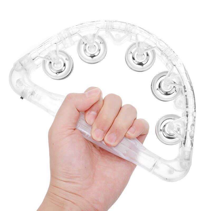 Colorful Flashing Tambourine Sensory LED Light Up Party Handheld Shaking Tambourine Musical Musical Instruments