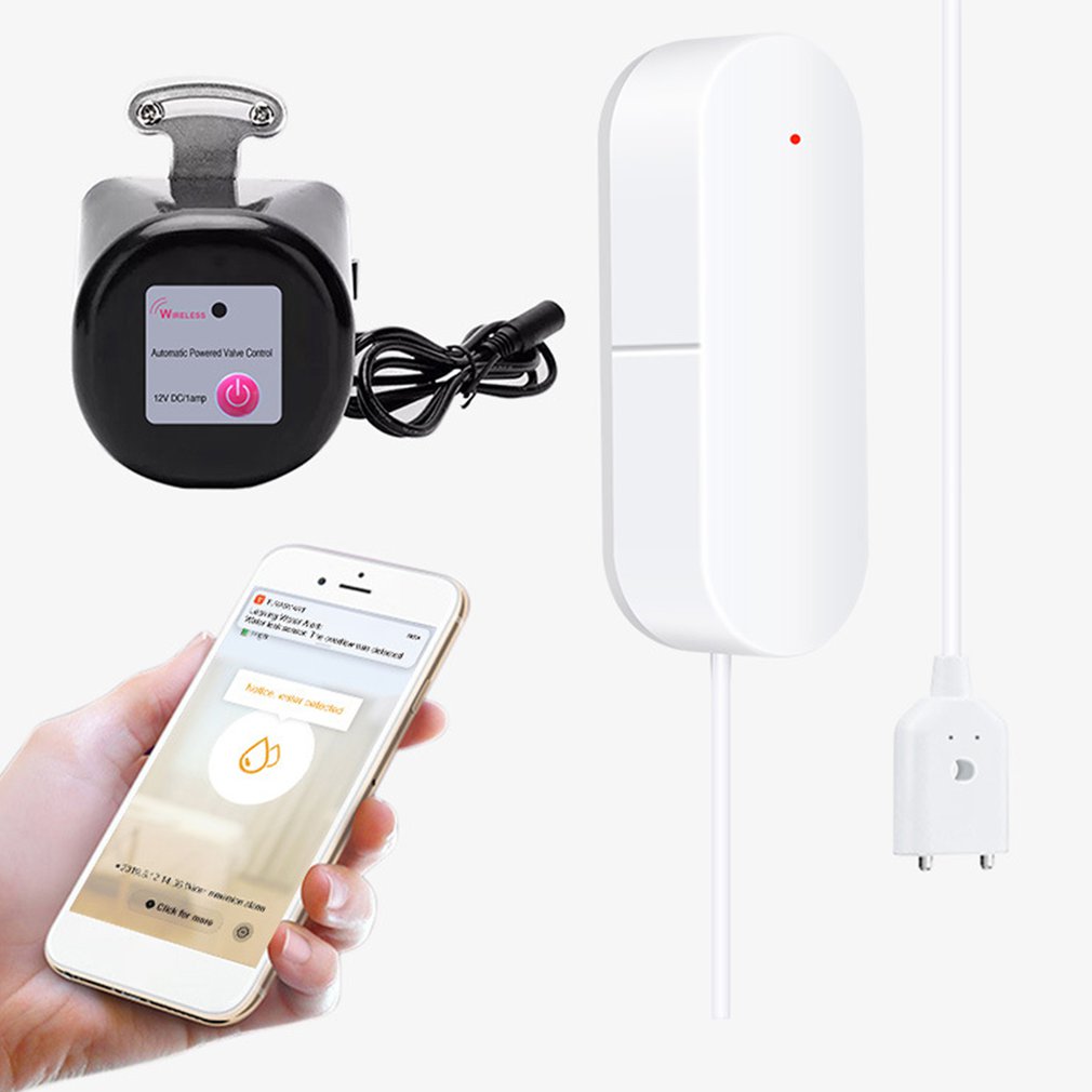 Tuya Smart Wifi Valve Stick And Use Ip67 Waterproof App Pushes The Alarm Water Leakage Prevention Security Guard 1 Set
