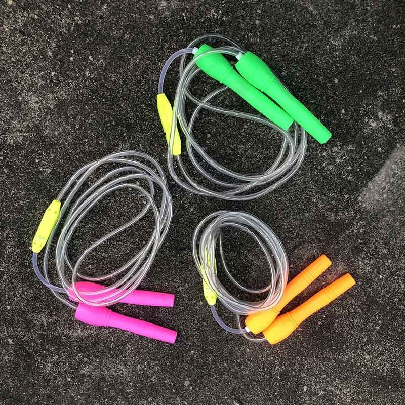 Children's sports health fitness glowing skipping rope kids games outdoor games toys for children