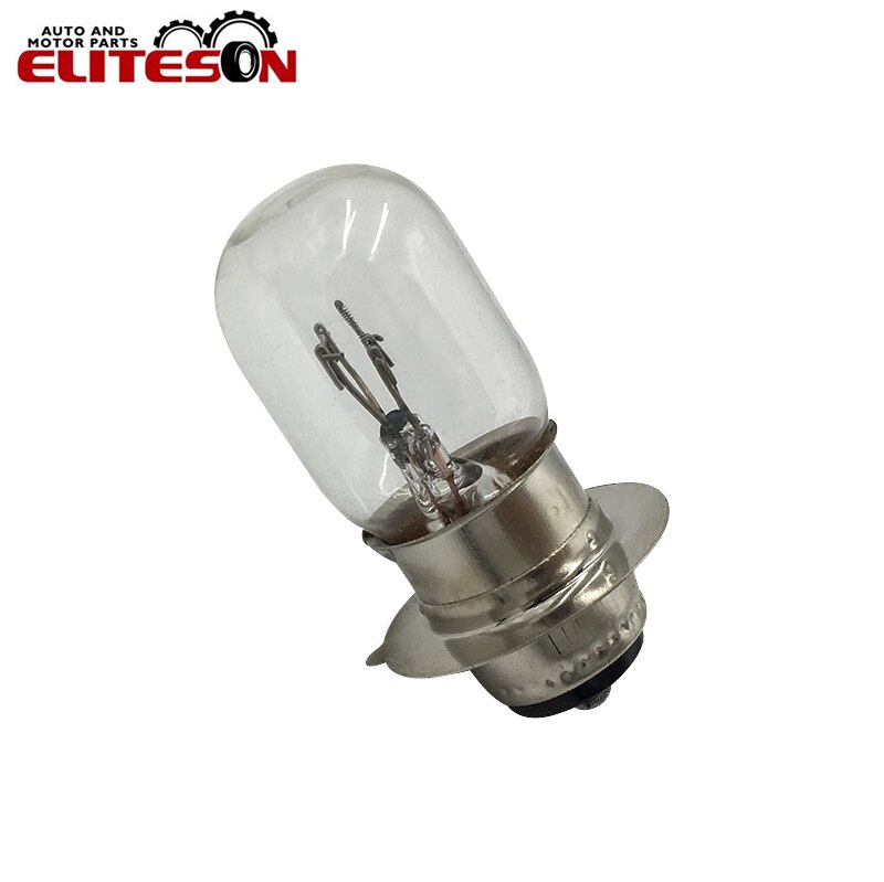 1 PCS T19 P15D-25-1 Clear Transparent Motorcycles Front Headlight Lamp Bulb 12V 35/35W Double Filaments