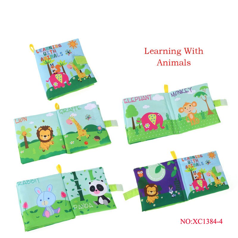 11x12cm Baby Erste Buch tuch Baby buch Lernen matt Beste spielzeug für Art Spielzeug 0-24 monate 1384: Tiere Buchen