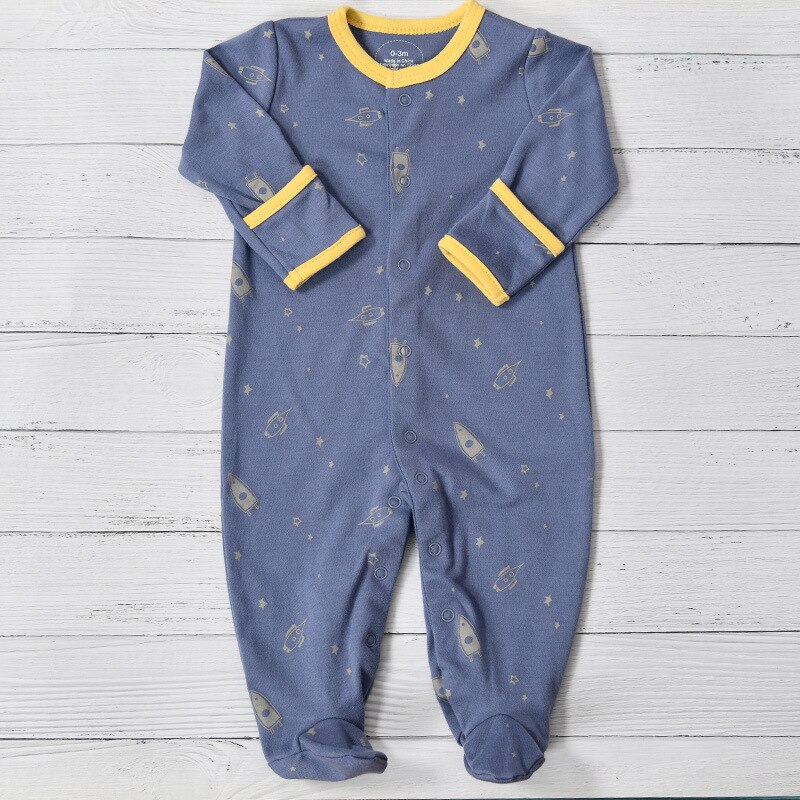 (3 Stuks/set) baby Rompertjes Kleding Voor Baby Pasgeboren Baby Jongen En Najaar Lange Mouwen Footies Kleding Pak