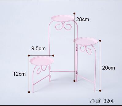 Roze Zoete Dessert Tafel Leverancier Baker Showcase Cake Stand Bruiloft Props Decoratie Gereedschappen Hollow Lace Tray Dessert Candy Bar: NO 16