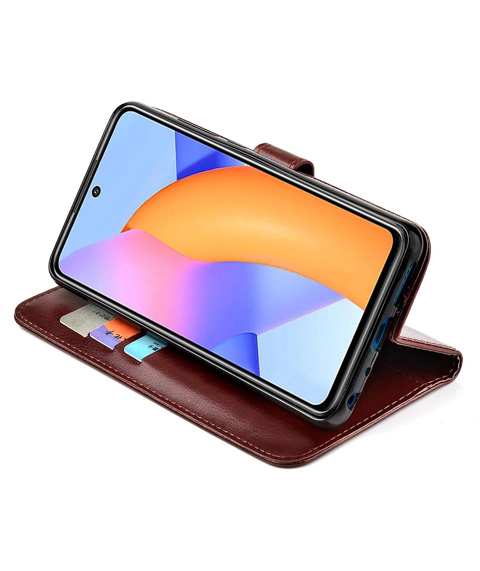 Funda de cuero con tapa para Huawei Honor 10x Lite, carcasa trasera de lujo para teléfono Huawei Honor 10x Lite 10xLite