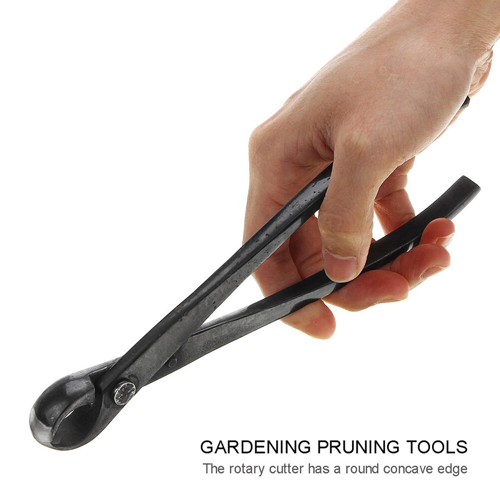 Cortacésped cóncavo de 8.27in, herramientas profesionales para bonsái, podadora de plantas, cortador de borde redondo para jardín, tijeras para principiantes, cuchillo, herramientas de jardinería