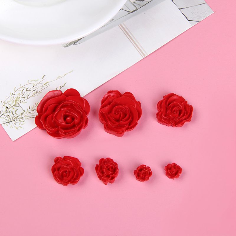 7 Maten Hars Rose Bloem Hanger Siliconen Mal Handgemaakte Epoxyhars Mallen Diy Craft Oorbellen Ketting Sieraden Maken Gereedschap