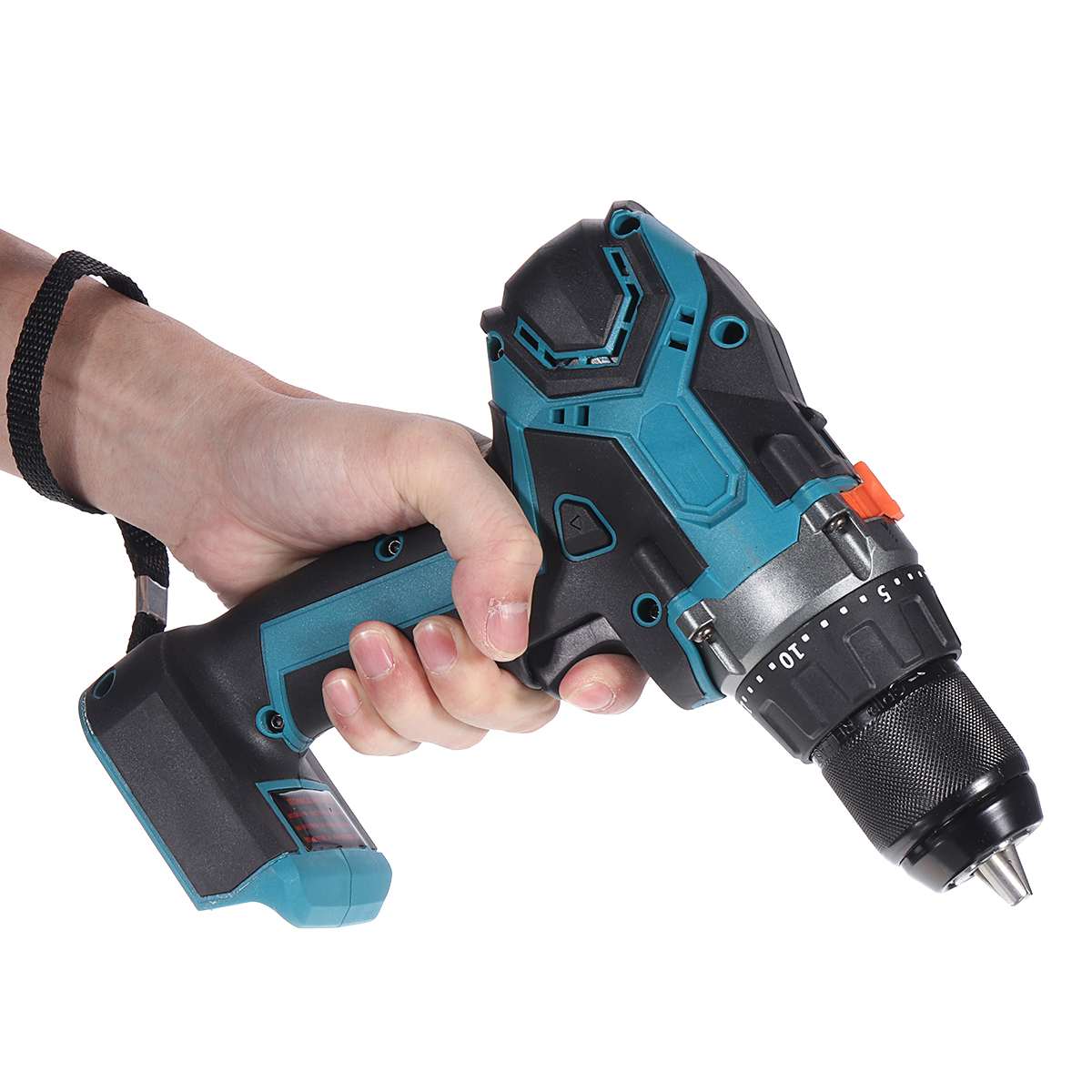 18V 21V Brushless Electric Drill Screwdriver 450Nm with LED Light 13mm Cordless Impact Drill DIY Power Tool for Makita Battery